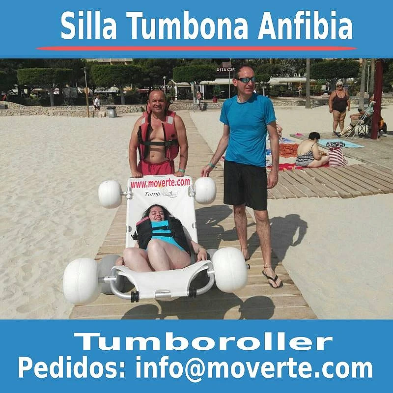 Silla de ruedas y tumbona anfibia - Tumboroller
