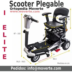 I Elite Scooter Eléctrico plegable para discapacitados y personas mayores