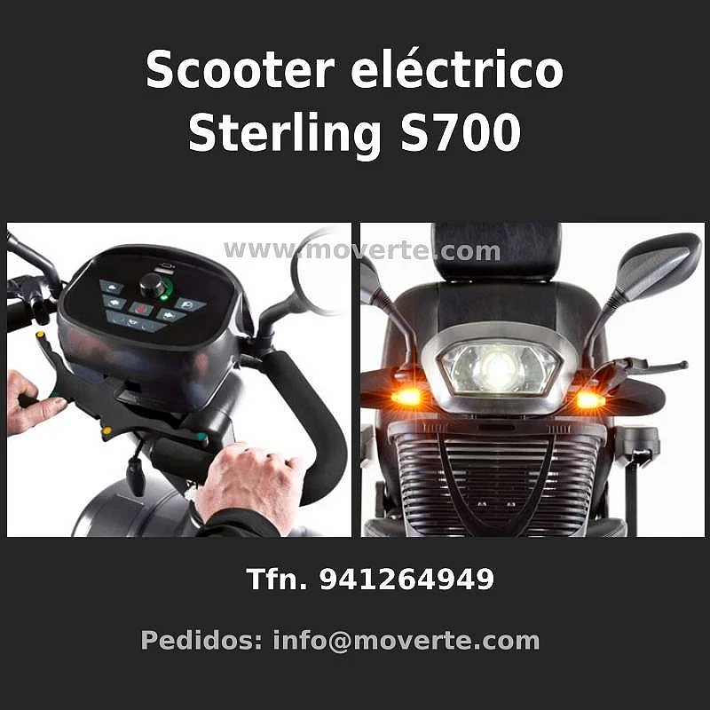 Scooter Sterling S700 luces y mando volante