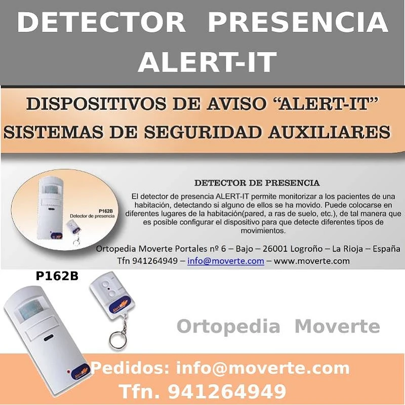 Comprar detector de movimiento para colocar en habitacion de residencia -  Ortopedia Online