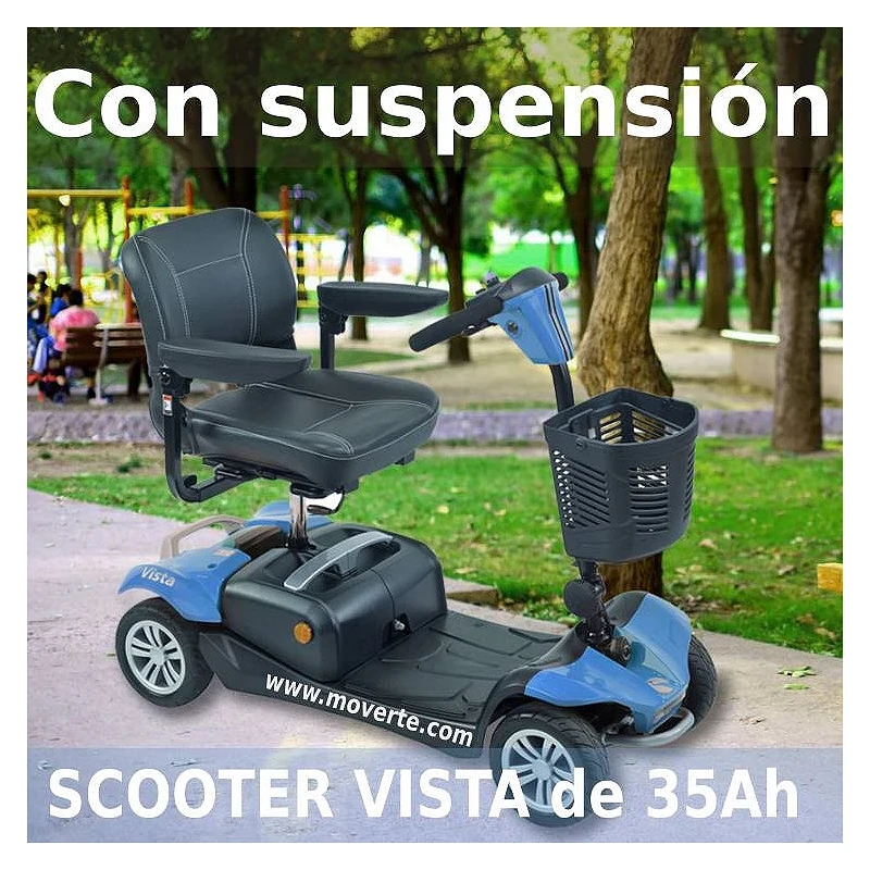 Scooter VISTA con suspensión de 35Ah