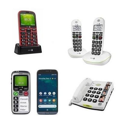 Teléfonos adaptados para mayores