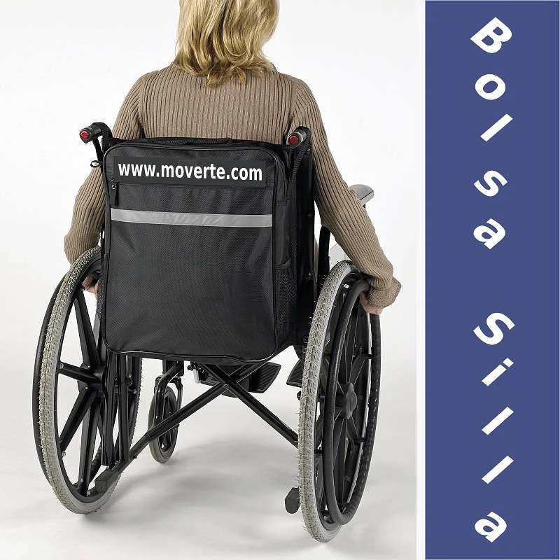 Bolsa trasera para silla de ruedas con 2 bolsillos - Ortopedia Online